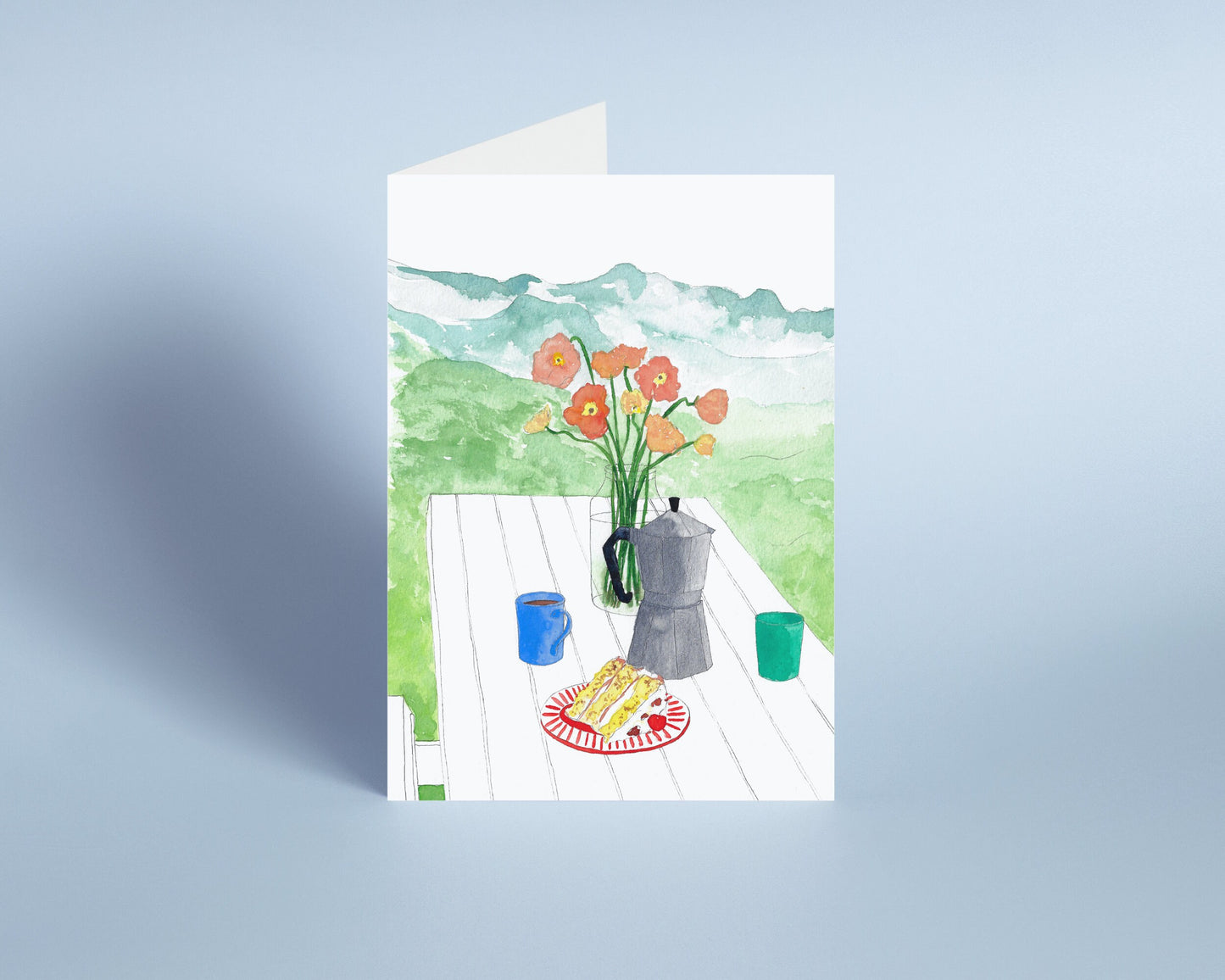 Mountain View Coffee & Cake Card