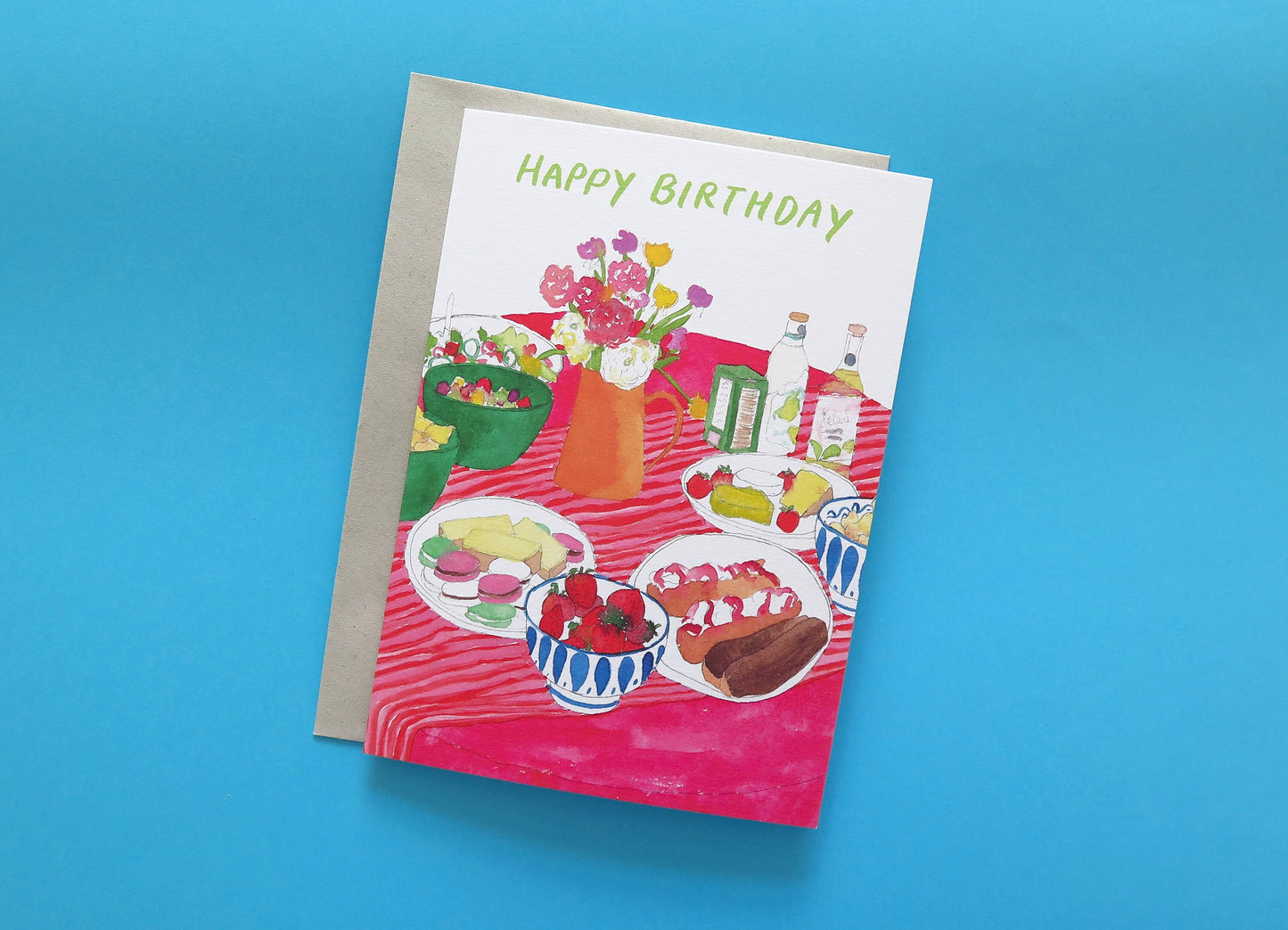 Summer birthday Spread Card