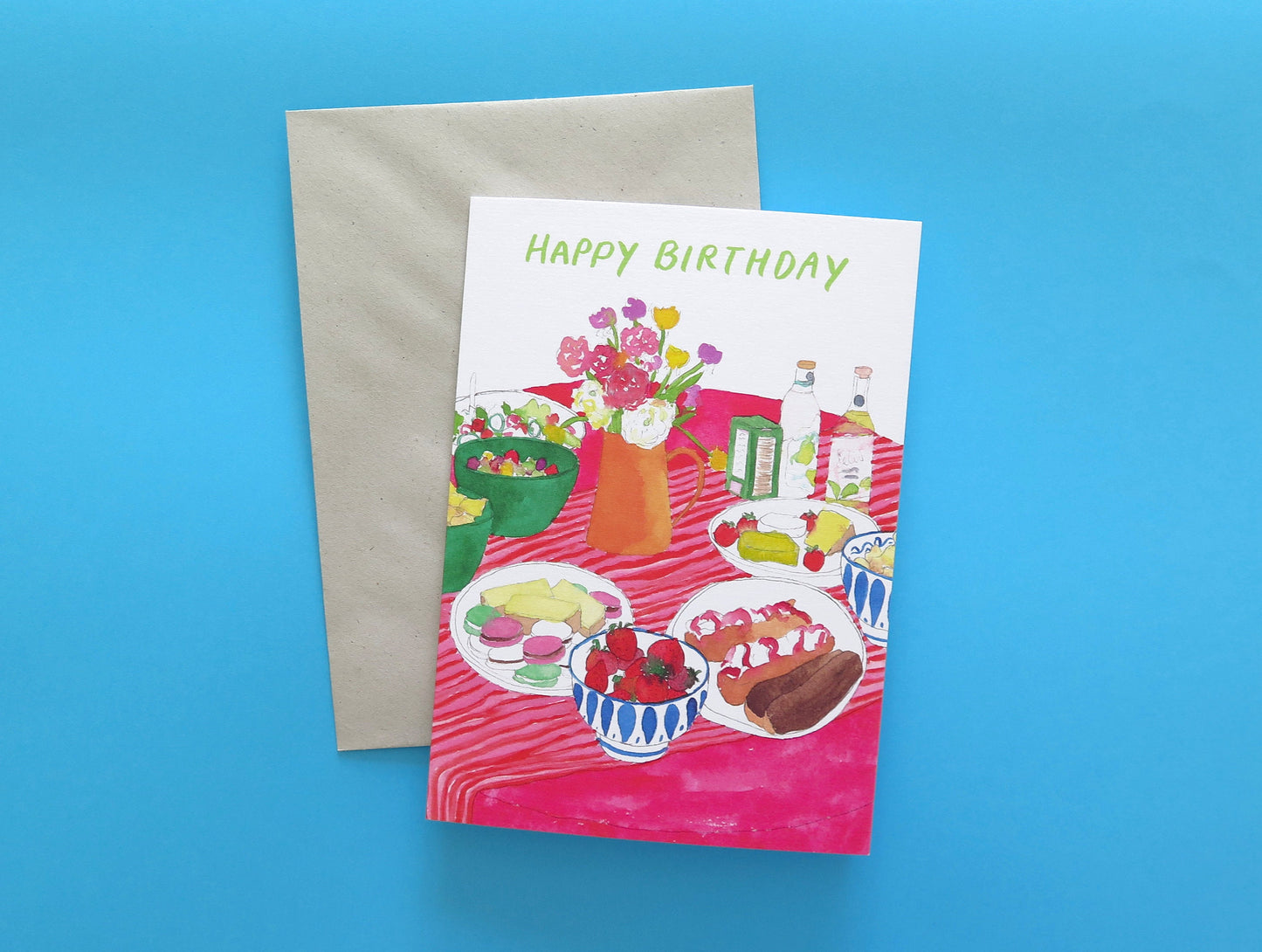 Summer birthday Spread Card