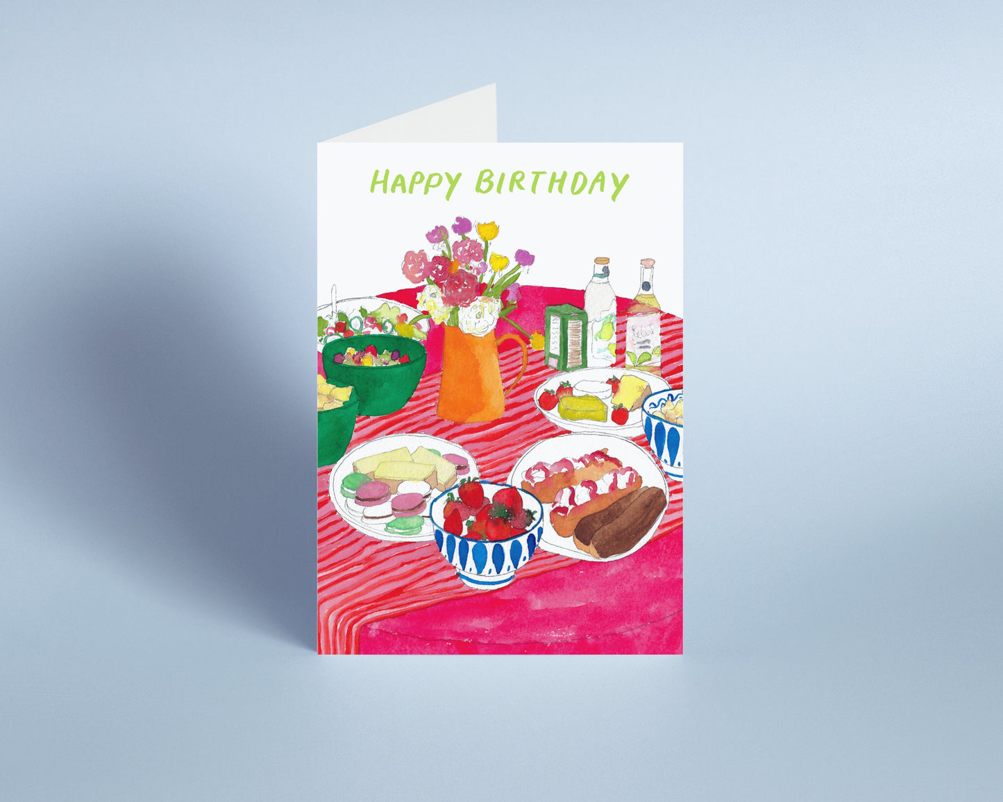 Summer birthday Spread Card