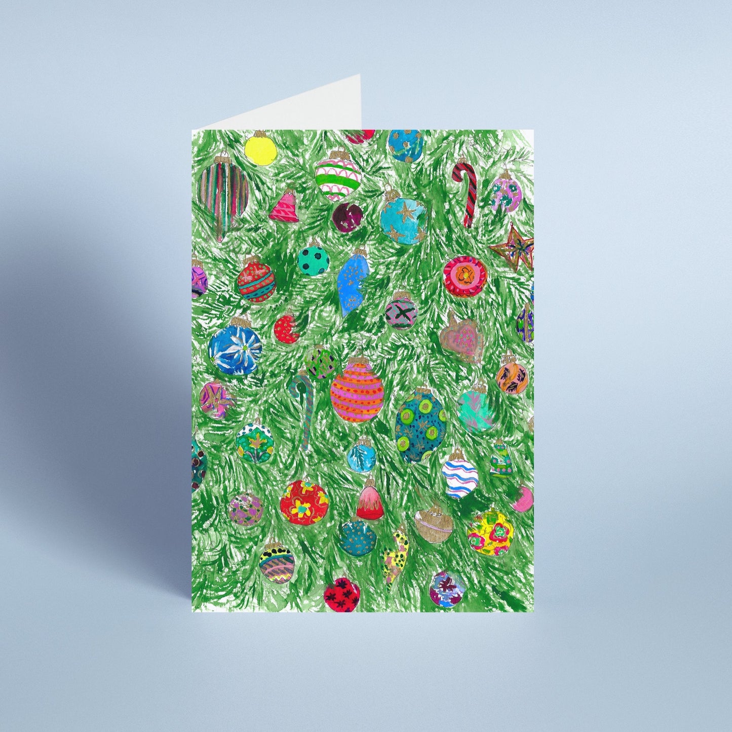 Christmas Baubles Card