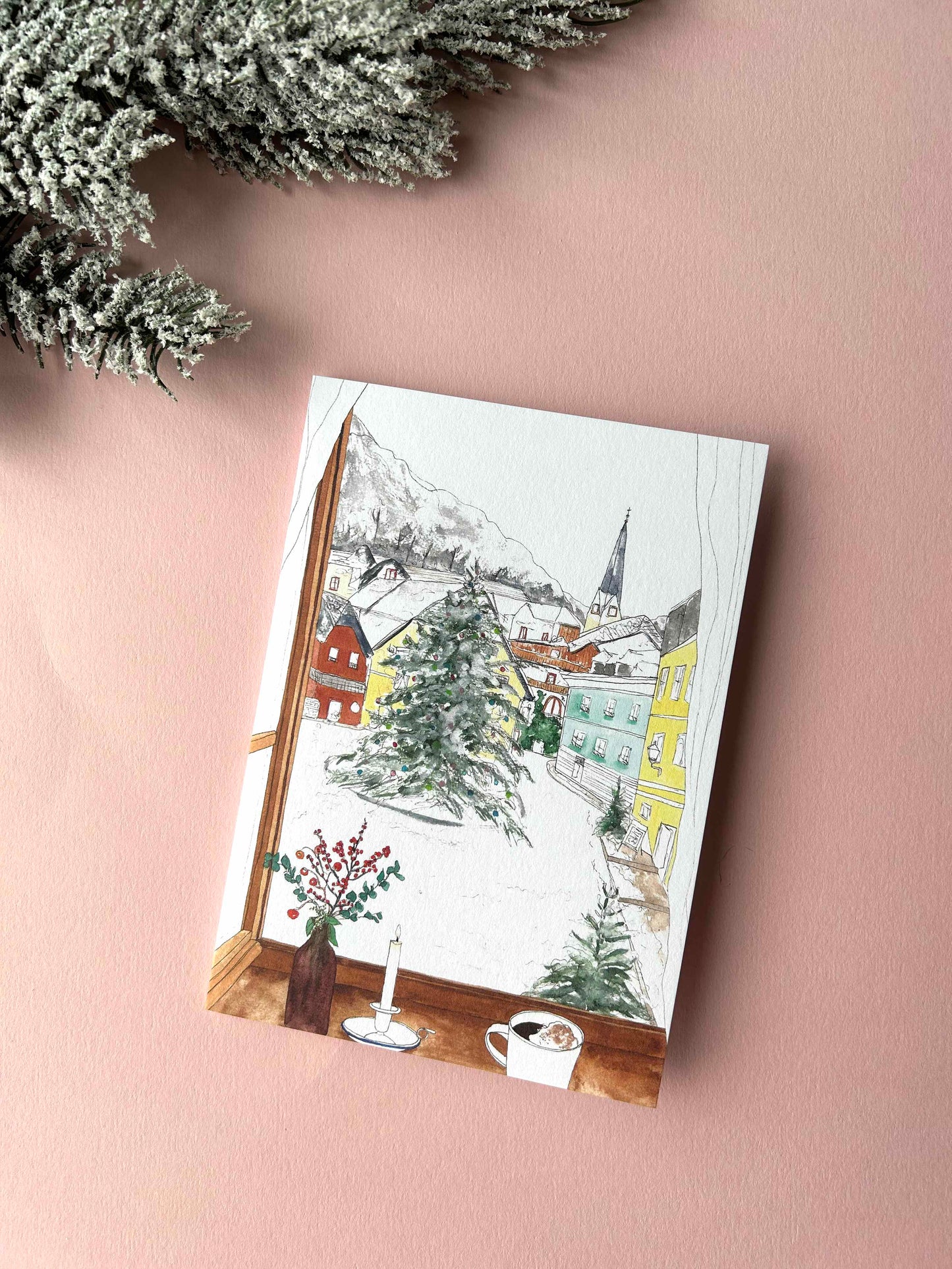 Cosy Christmas in the Alps Card