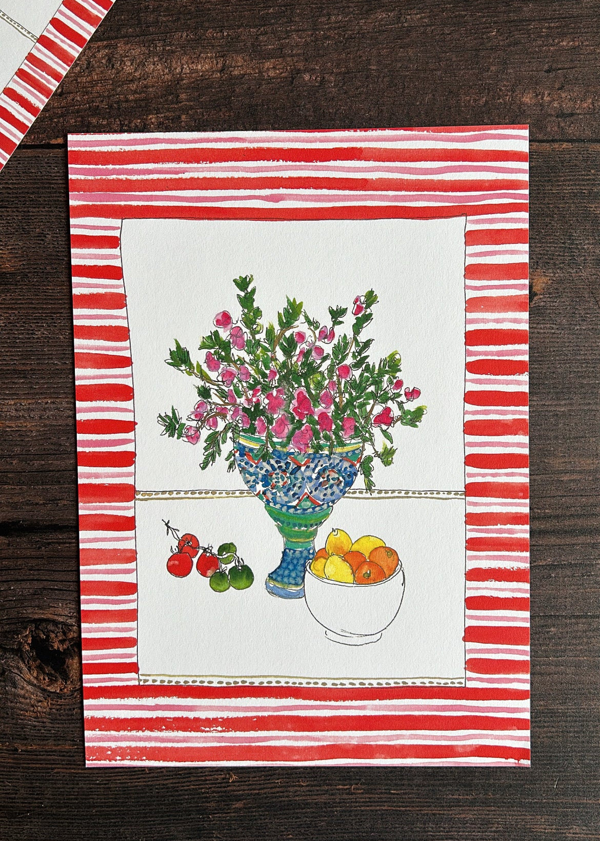 Pink Flowers Print