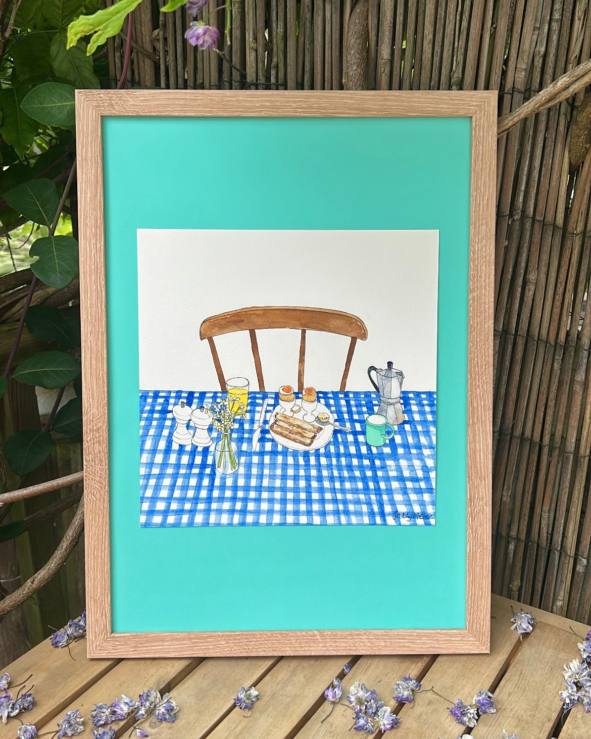 Boiled Eggs and Soldiers Painting