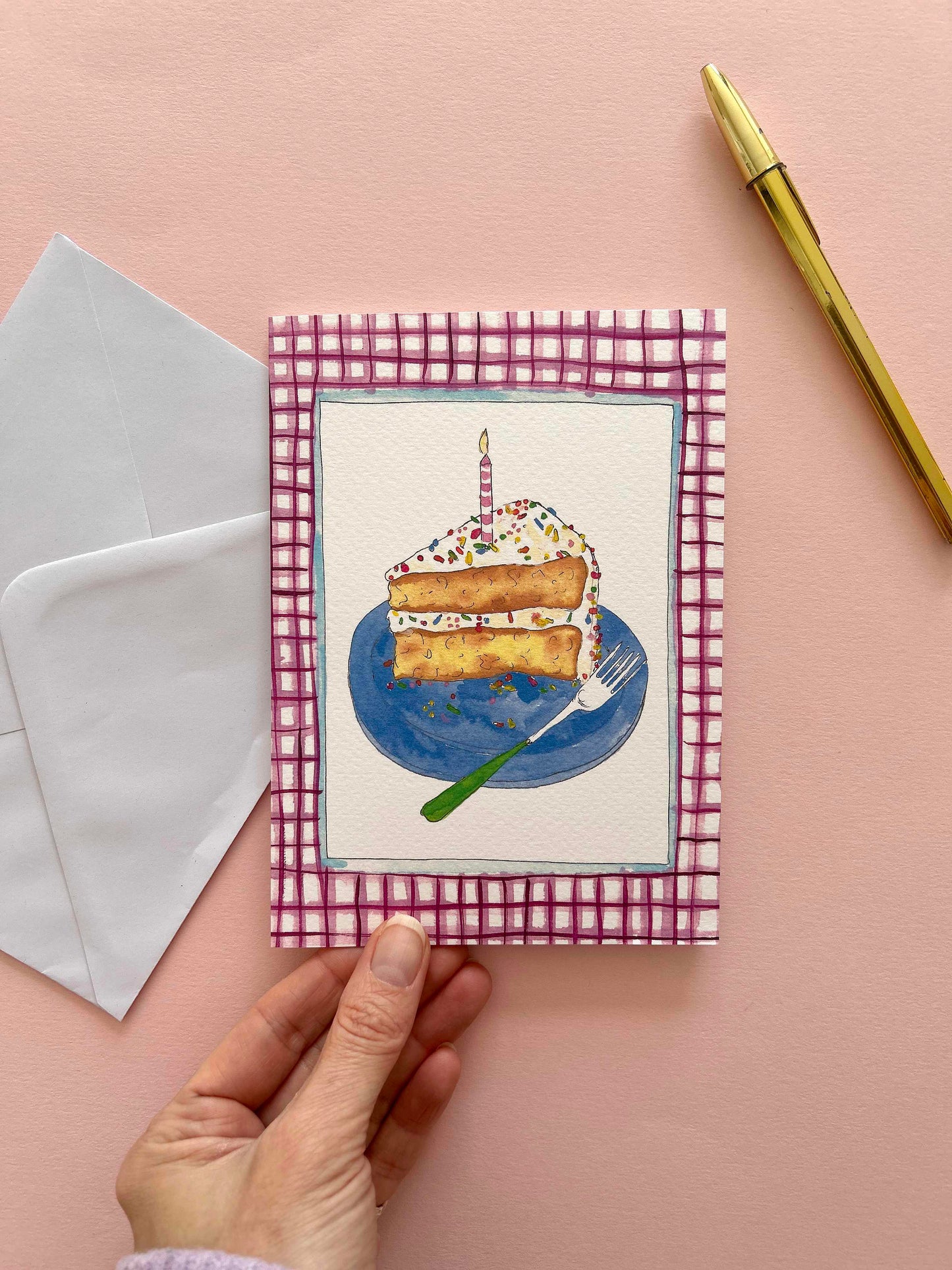 Birthday Slice of Cake Card