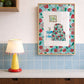 Red and Blue Chair Print