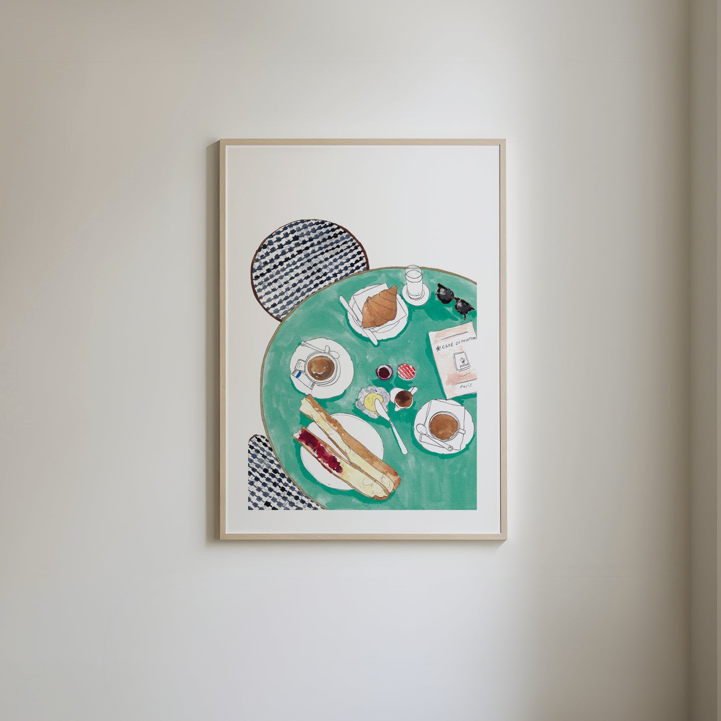 Breakfast in Paris Art Print