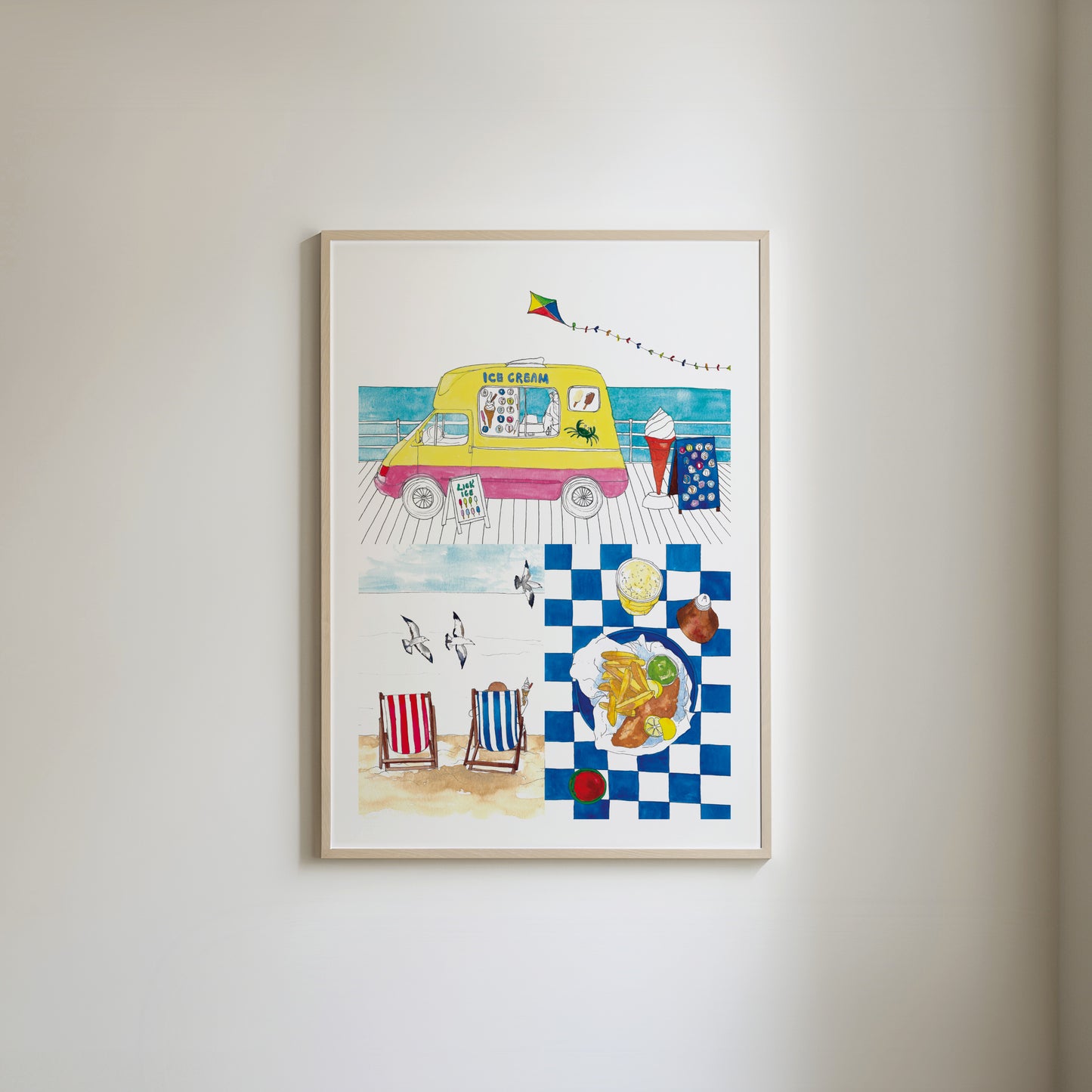 Fish and Chips Art Print