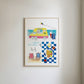 Travel Story Print, British Seaside