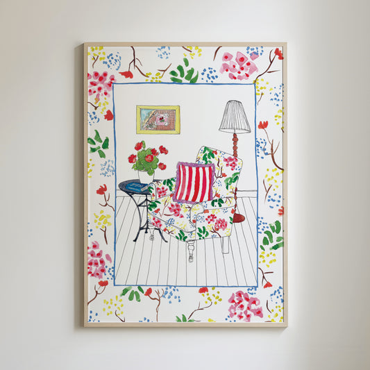 Floral Chair Print
