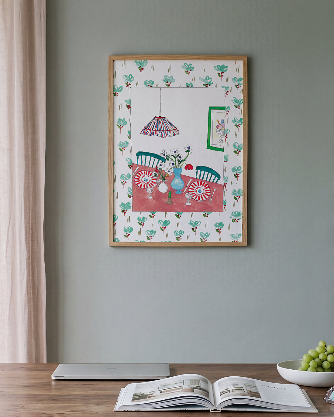 Floral Table for Two Print