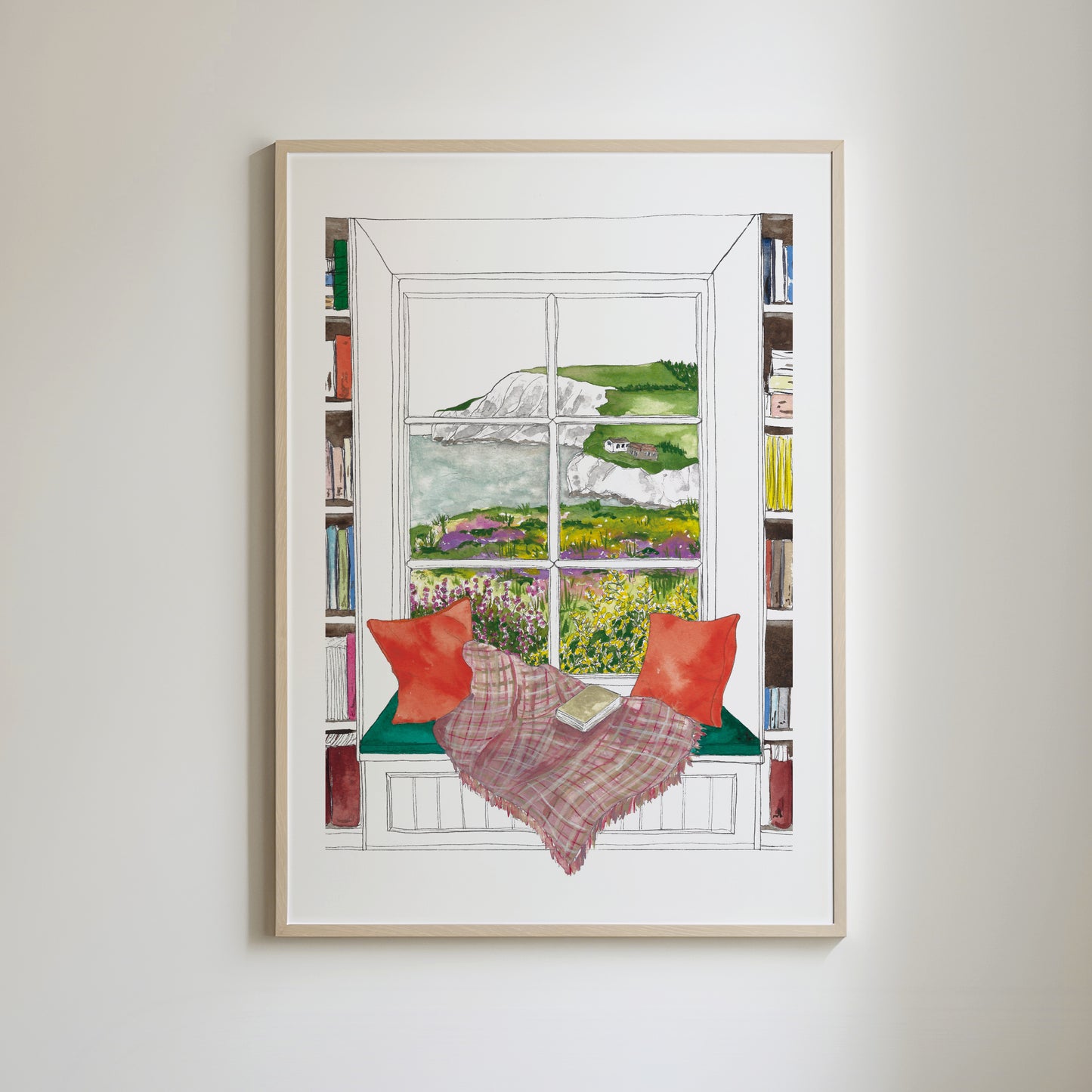 Isle of Wight Window View Print