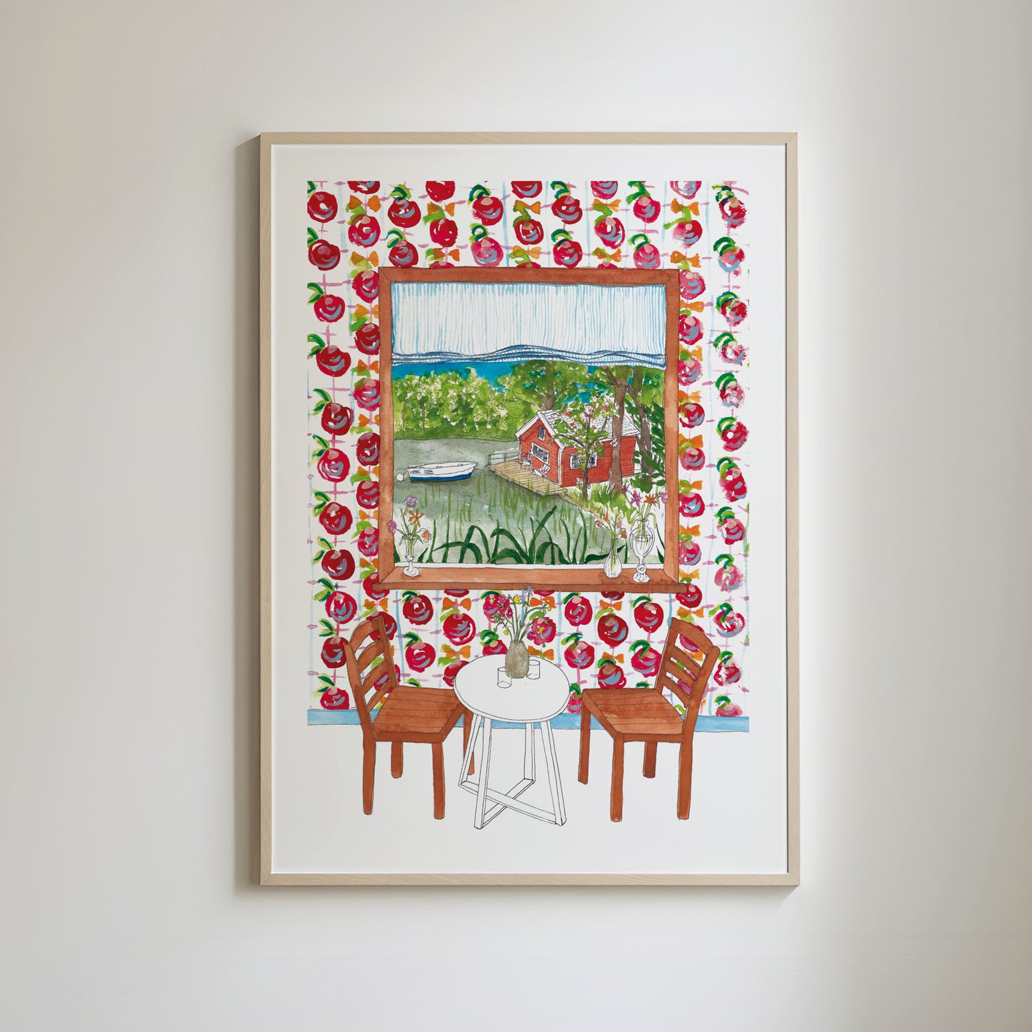 Scandinavian Window View Print