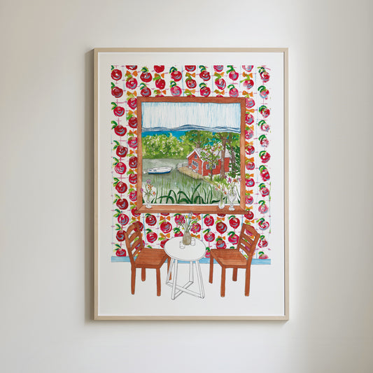 Scandinavian Window View Print