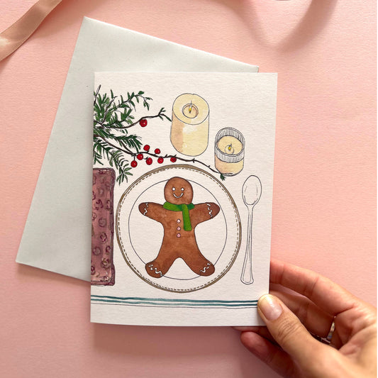 Christmas Gingerbread Man Card