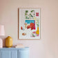 The Beach House Series, Living Room with Pool View Art Print