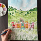 Whimsical Meadow Outdoor Dining Print