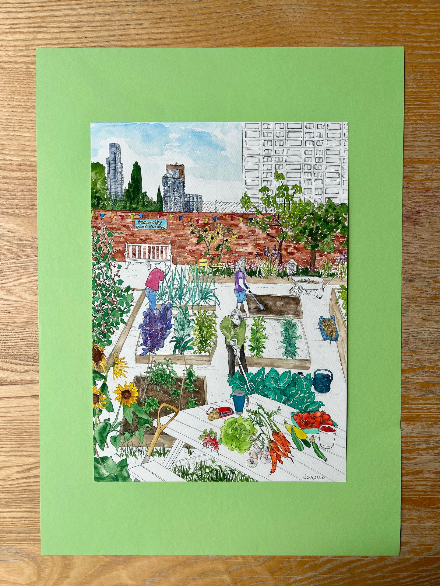 Community Garden Painting