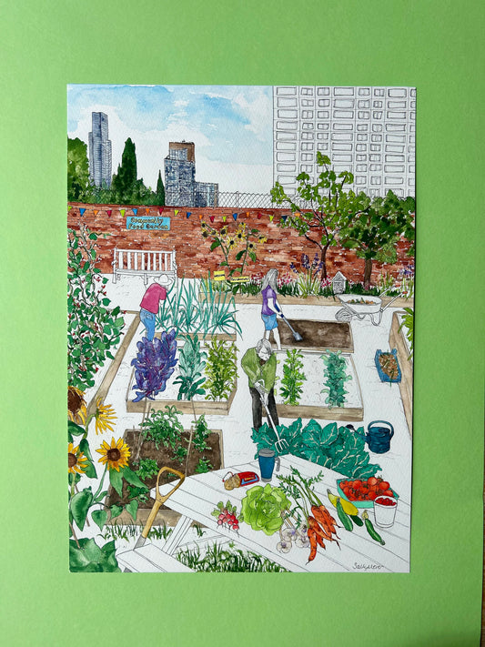 Community Garden Painting