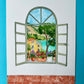 Mediterranean Window View Painting