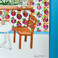 Scandinavian Window View Painting