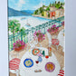 Lunching in Lake Como Painting