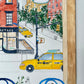 New York Cafe Breakfast Painting
