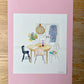 Original Painting of Scandi Home
