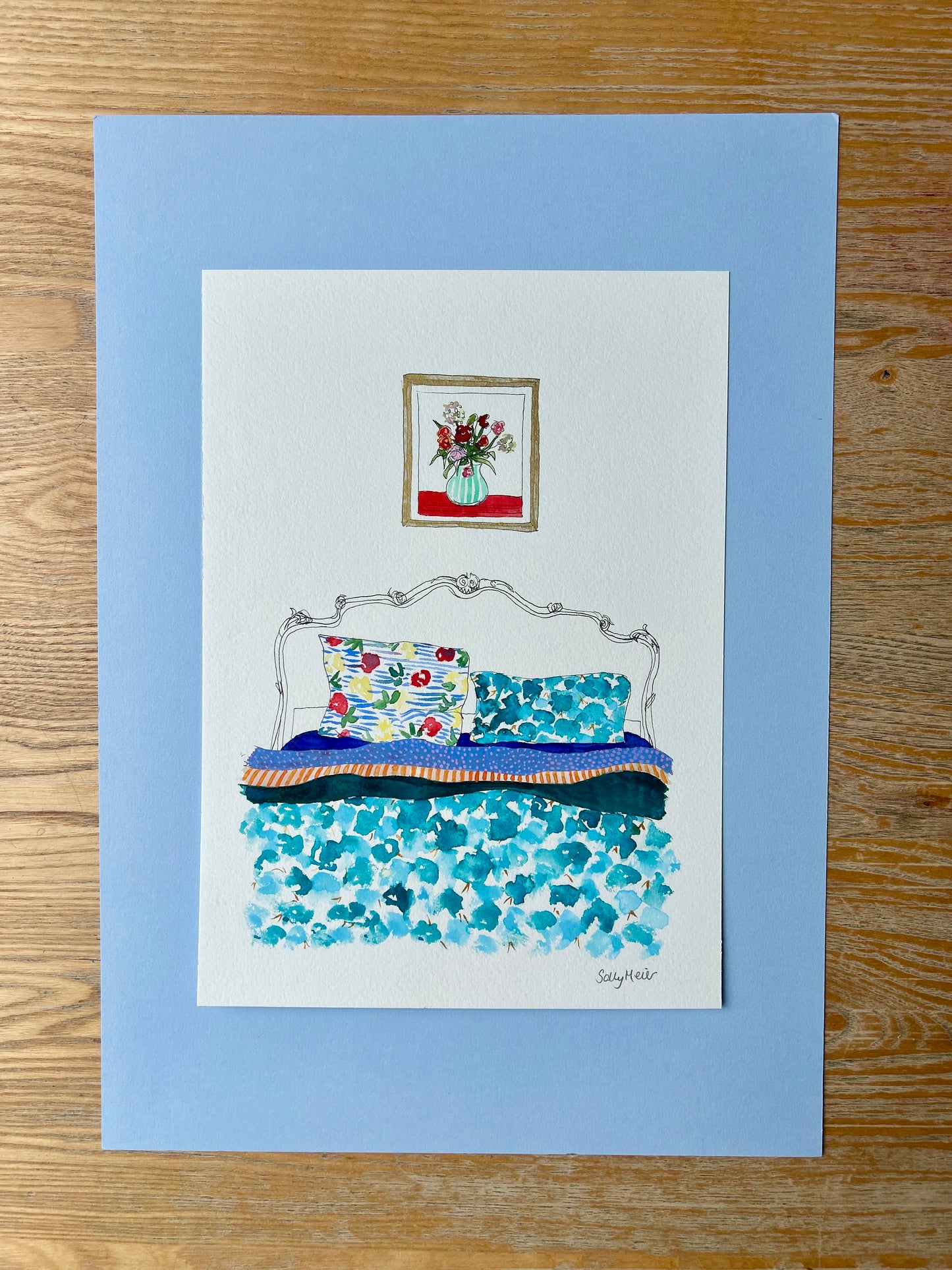 Colourful Bed Painting