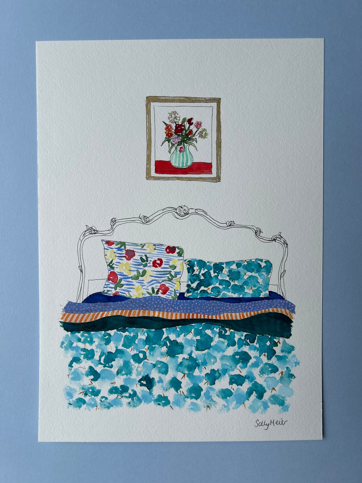 Colourful Bed Painting