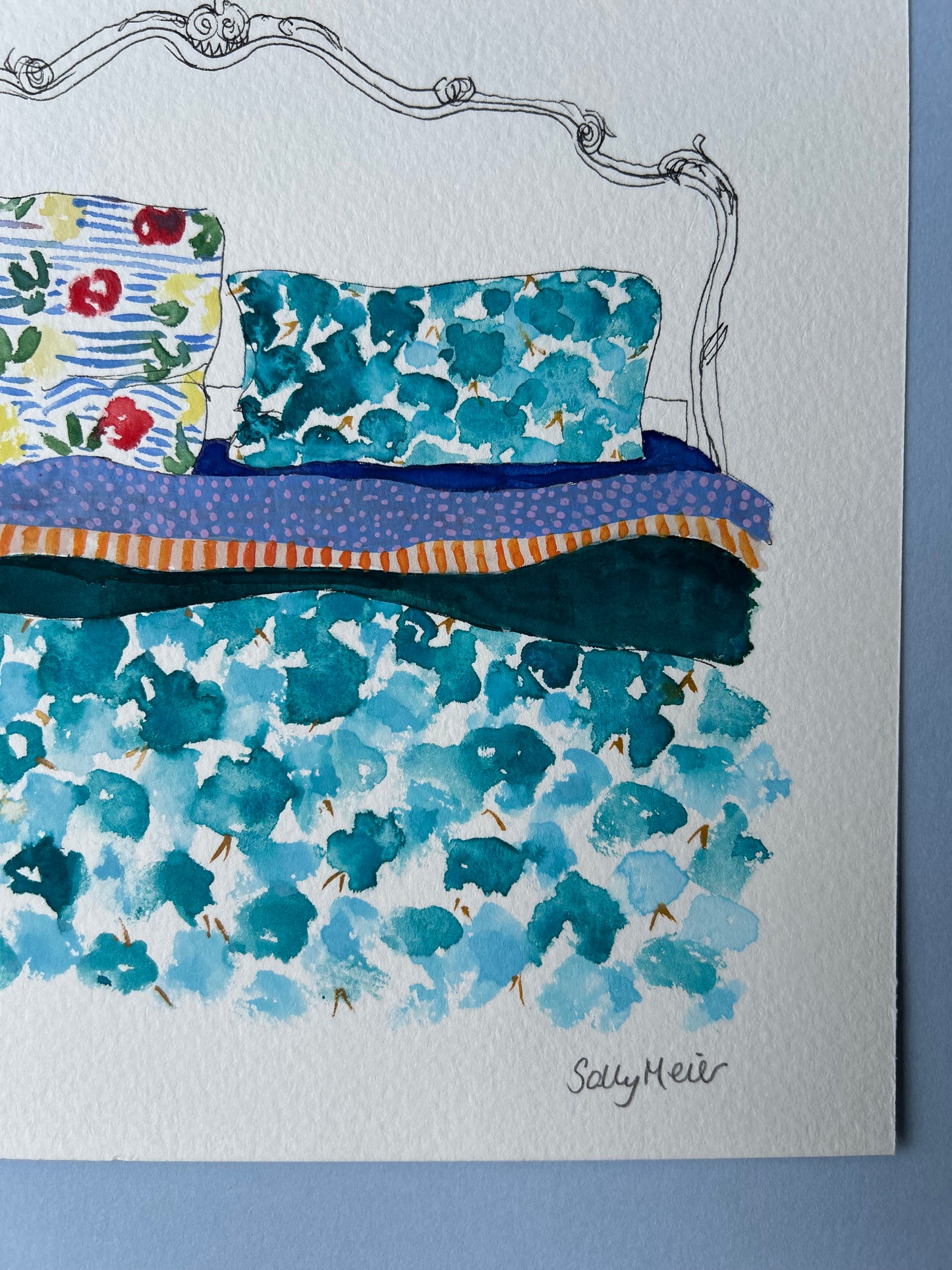 Colourful Bed Painting