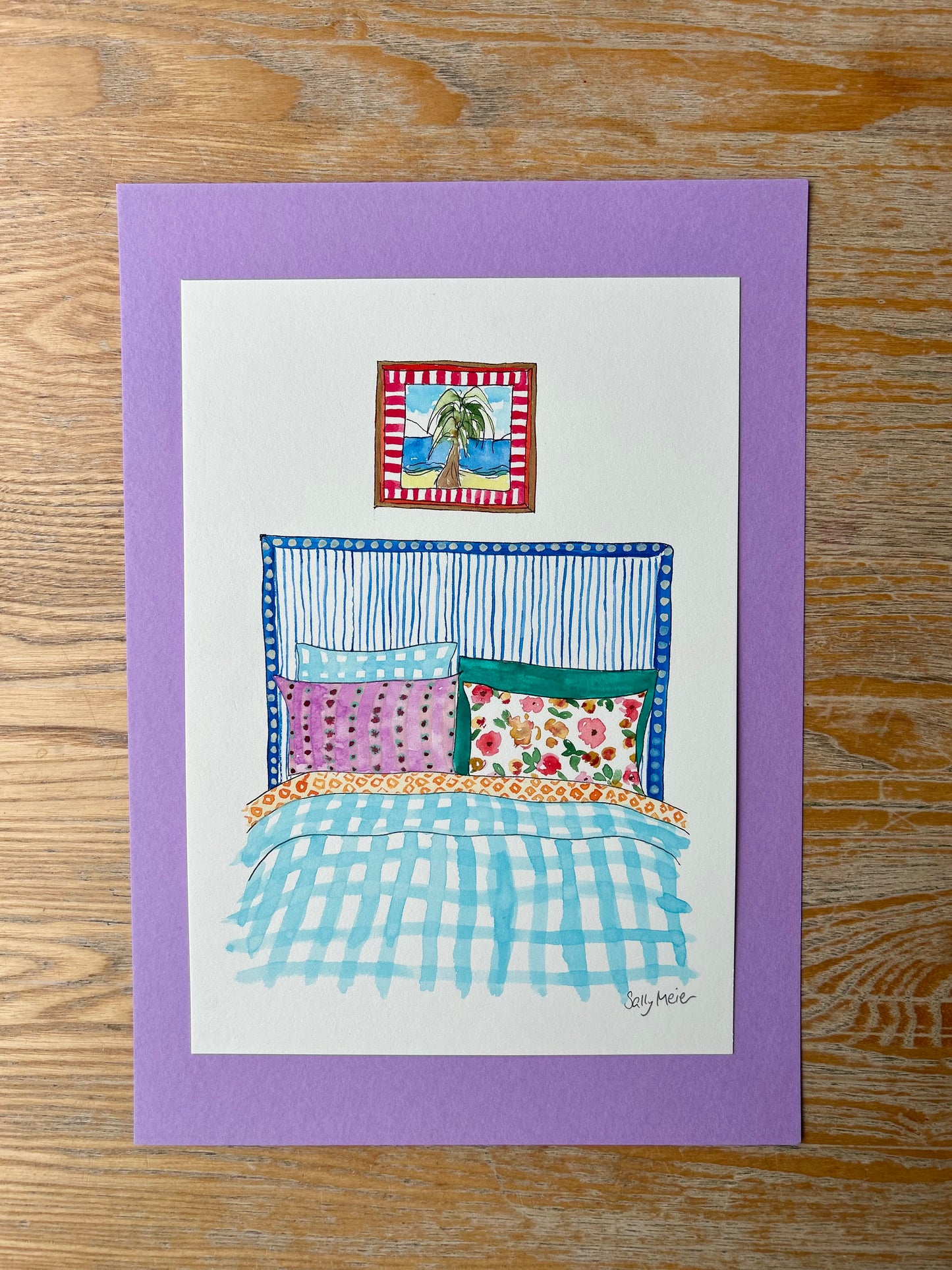 Colourful Bed Painting