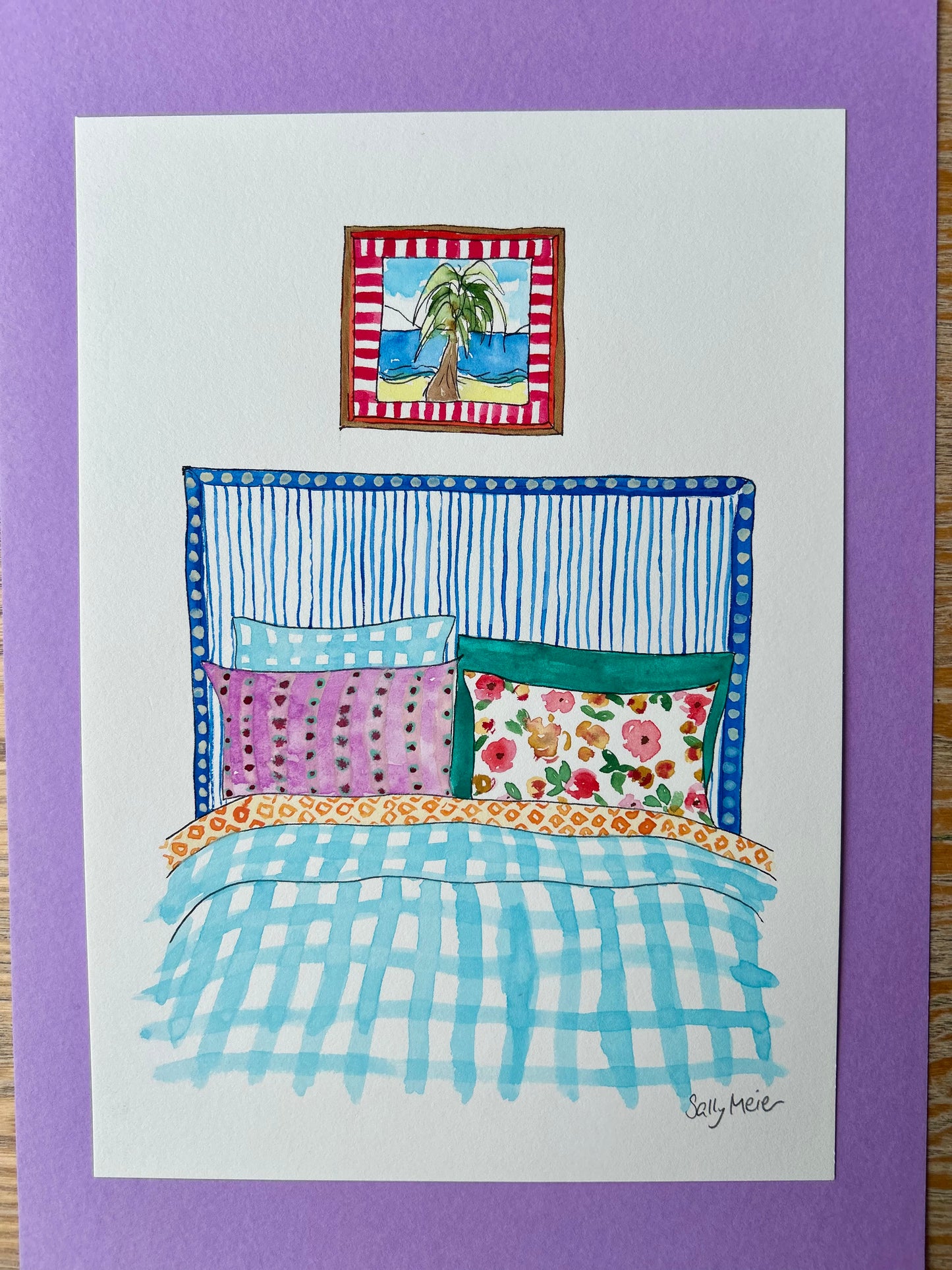 Colourful Bed Painting