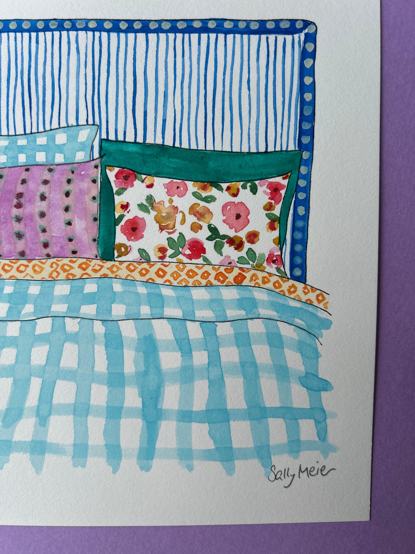Colourful Bed Painting