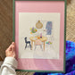 Original Painting of Scandi Home