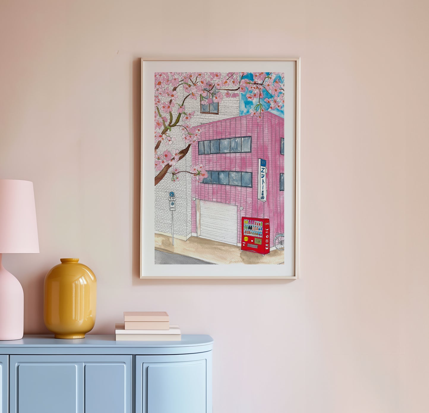 Pink Japan Art Print
