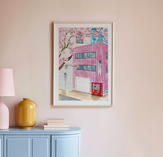 Pink Japan Art Print