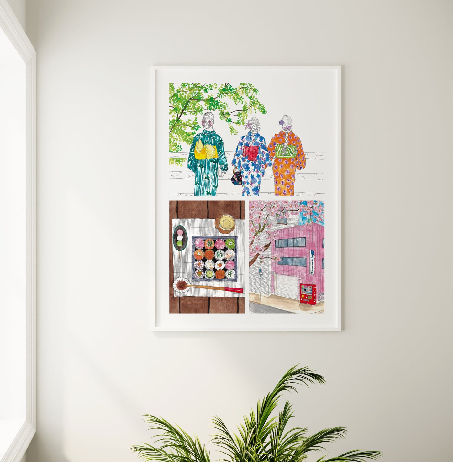 Kimonos in Japan Art Print