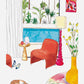 The Beach House Series, Living Room with Pool View Art Print