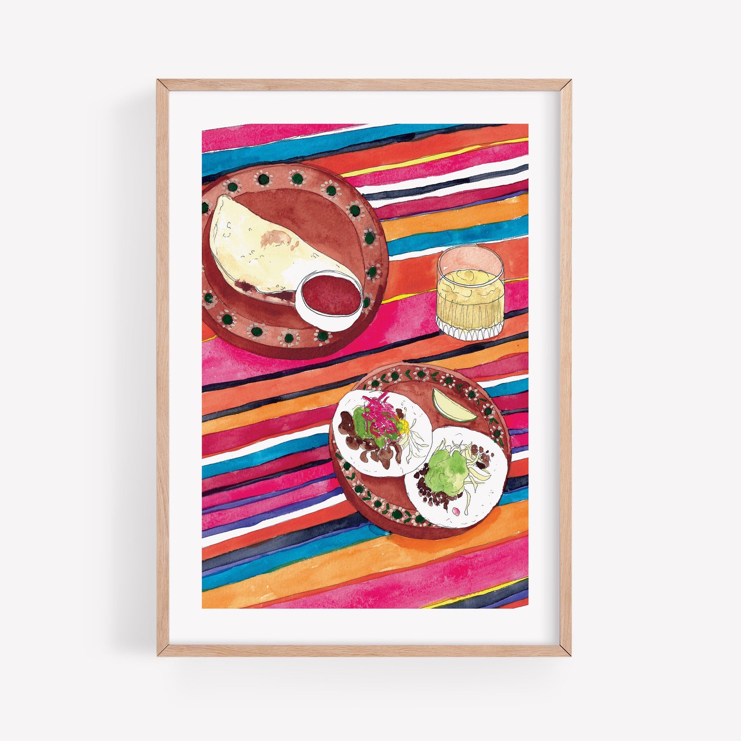 A Mexican Meal Print