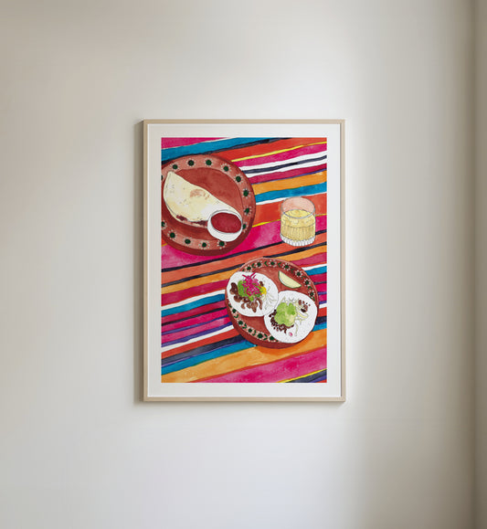 A Mexican Meal Print