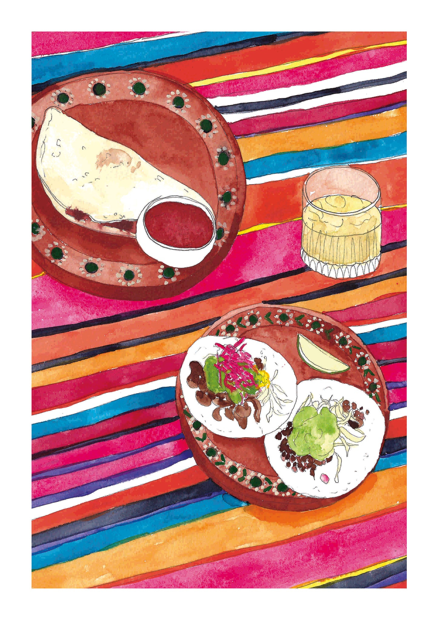 A Mexican Meal Print