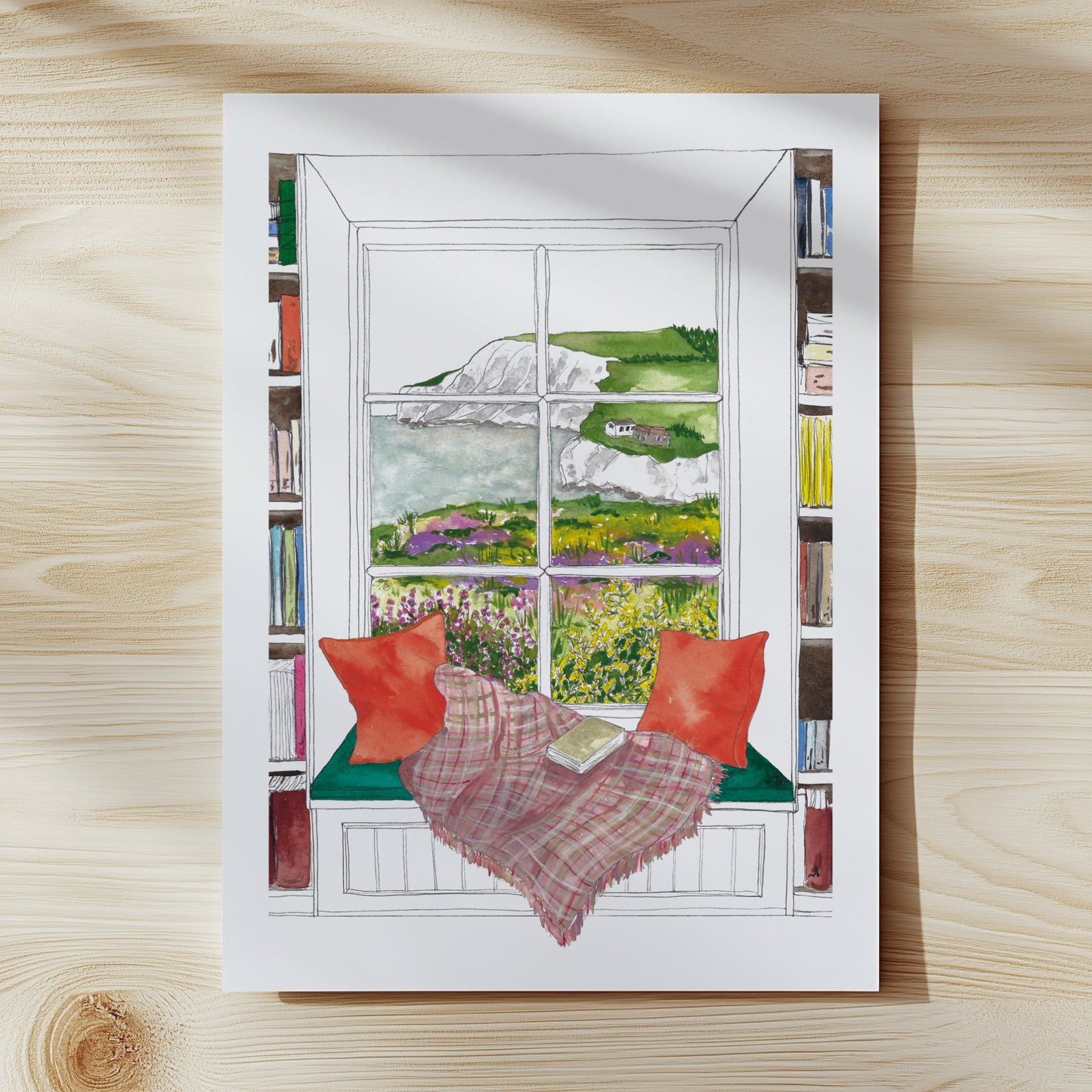 Isle of Wight Window View Print