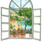Mediterranean Window View Print