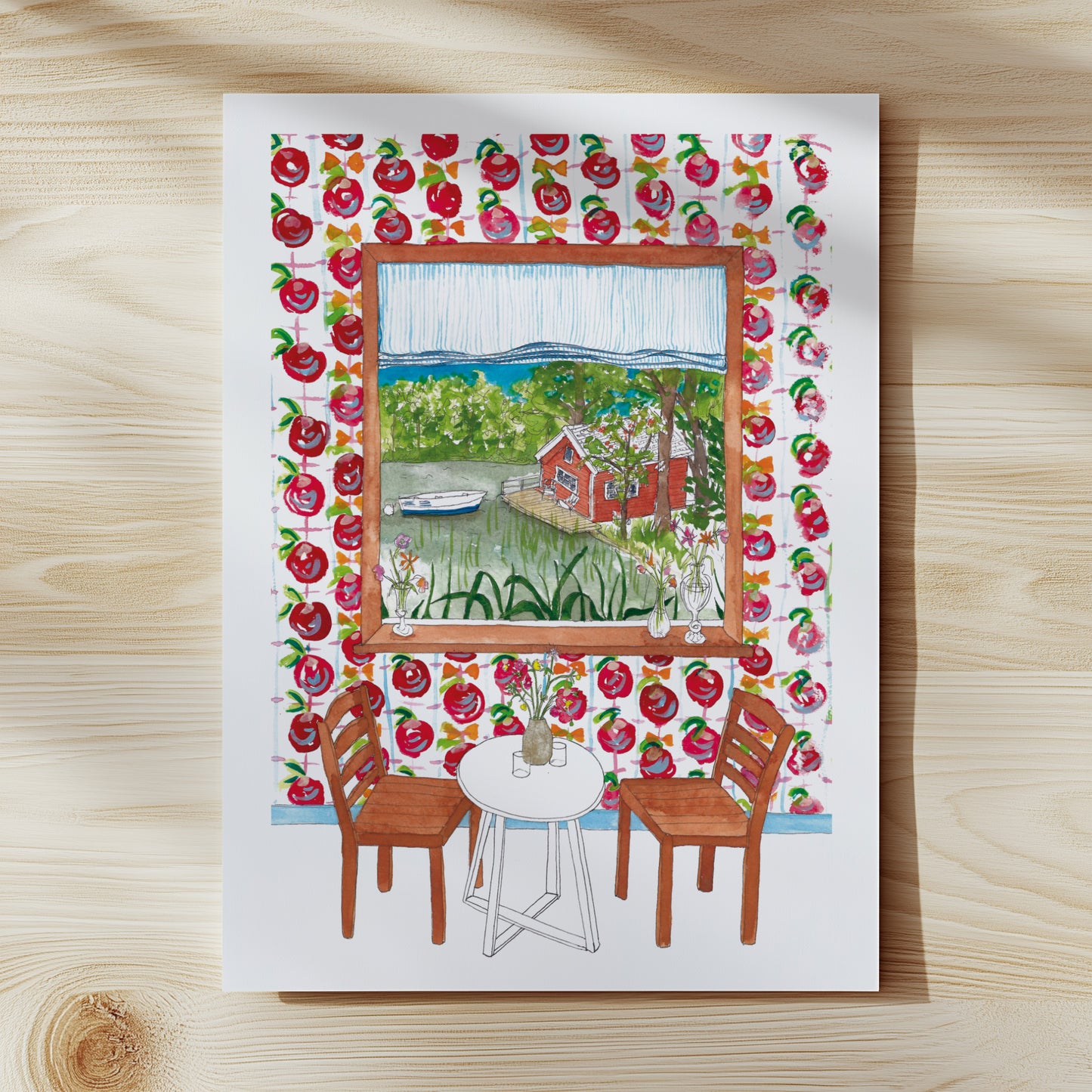Scandinavian Window View Print