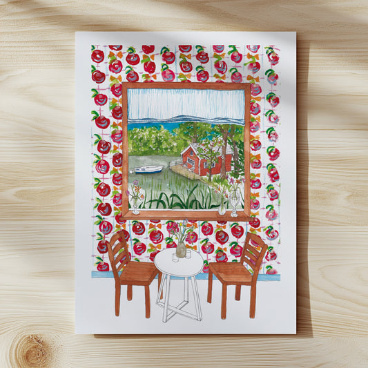 Scandinavian Window View Print