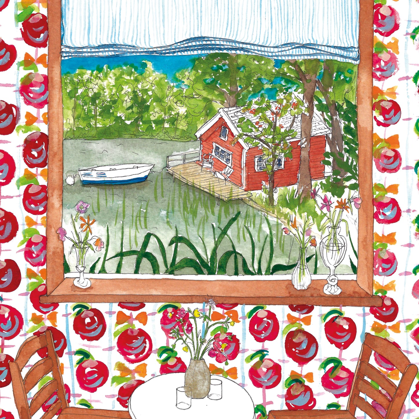 Scandinavian Window View Print