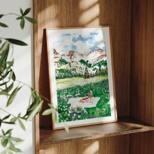 Spring Swiss Alps Art Print