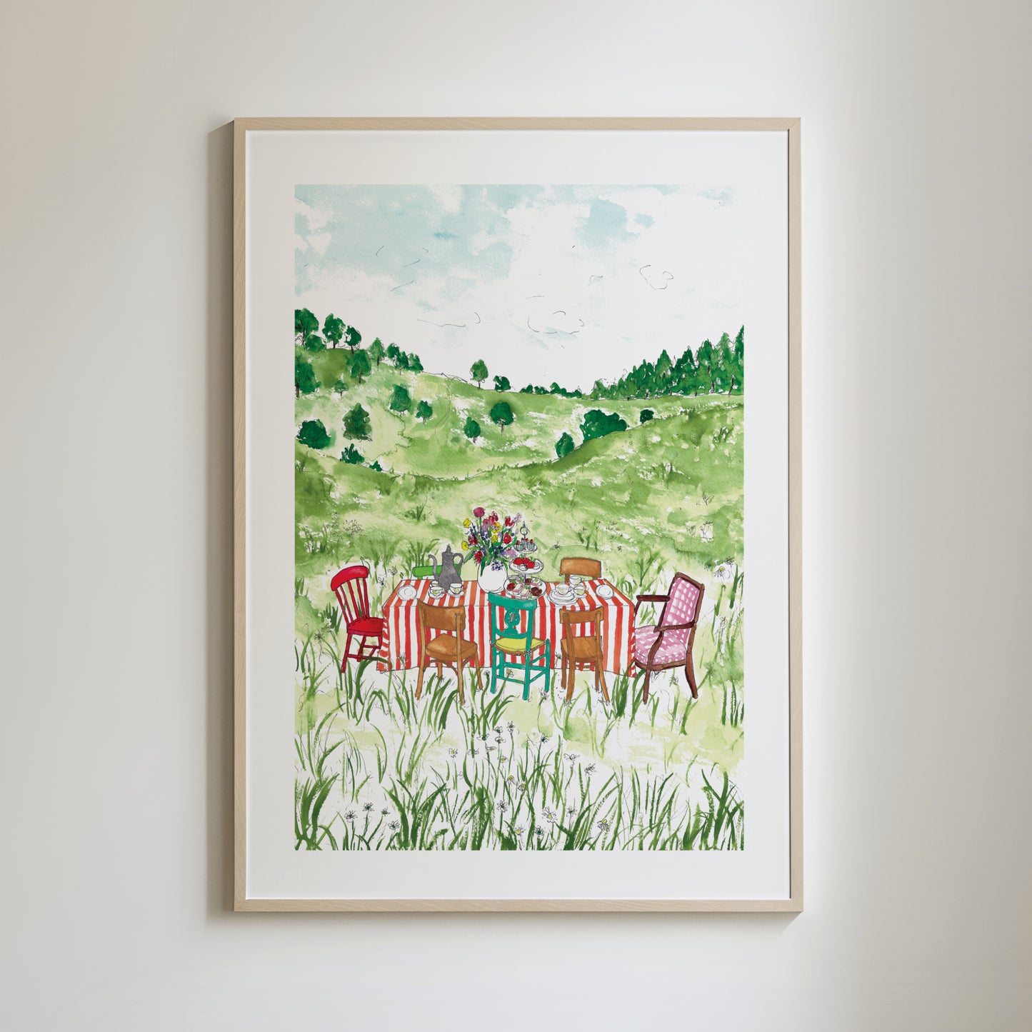 Whimsical Meadow Outdoor Dining Print