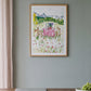 Whimsical Mountain View Outdoor Dining Print